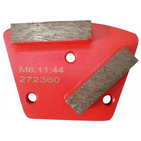 Placa cu segmenti diamantati pt. slefuire pardoseli - segment mediu (rosu) - 40 - prindere M6