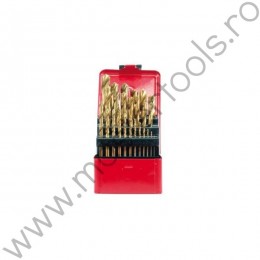 2330 VOREL Set 19 burghie HSS-TITAN 1-10 mm, pentru metal