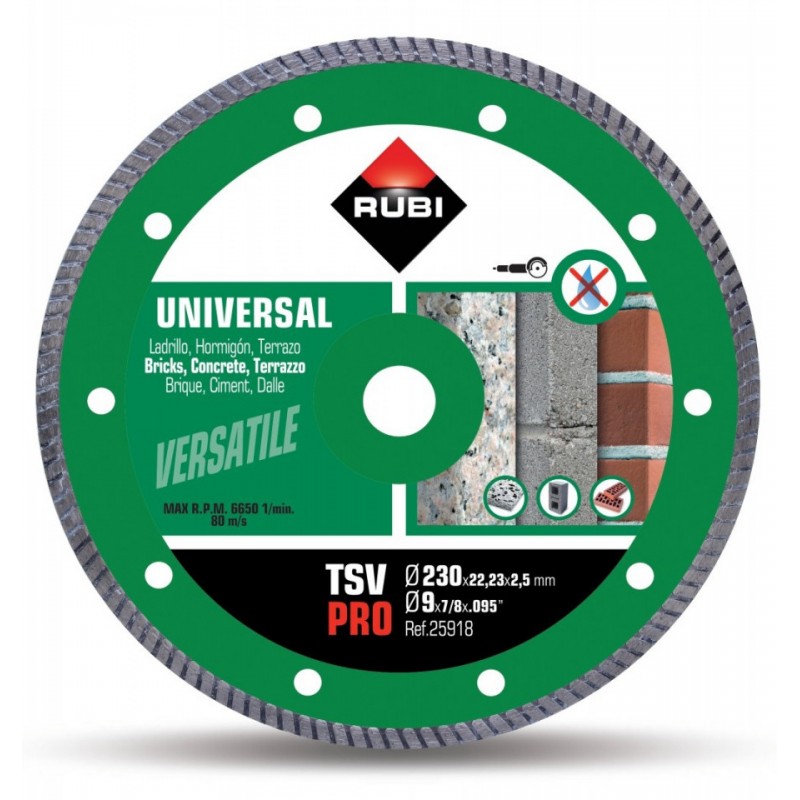 Disc diamantat pt. beton si caramida 230mm, TSV 230 Pro