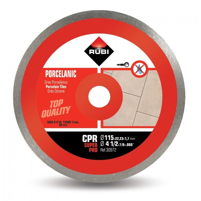 Disc diamantat pt. gresie portelanata 115mm, CPR 115 SuperPro