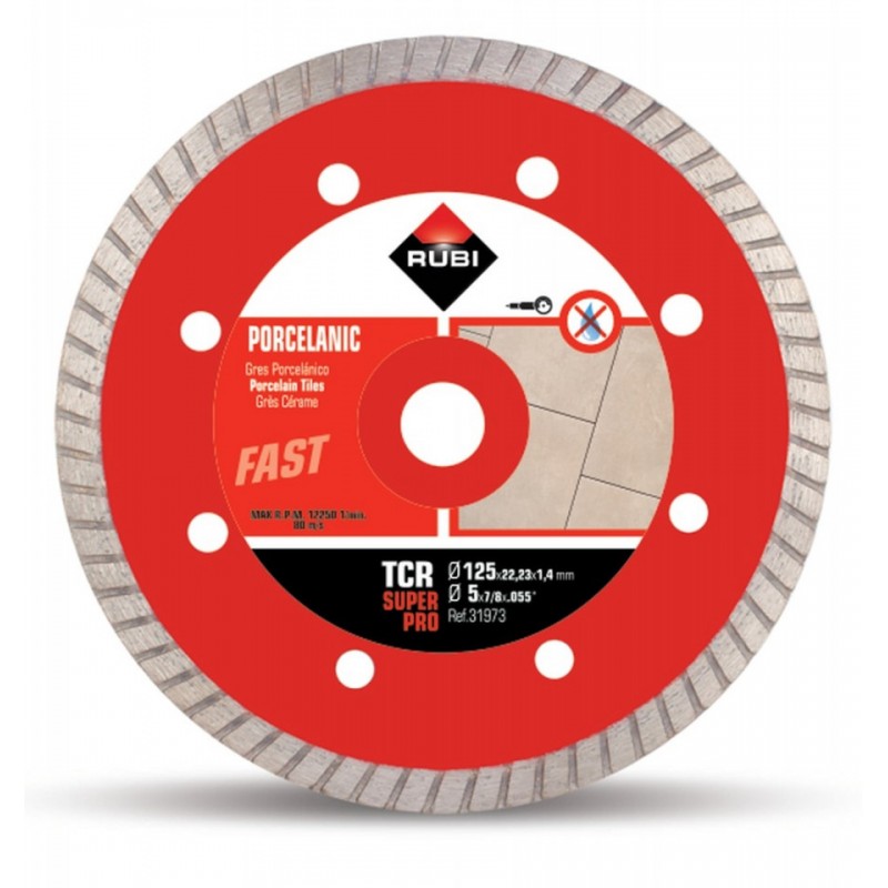 Disc diamantat pt. gresie portelanata 125mm, TCR 125 SuperPro