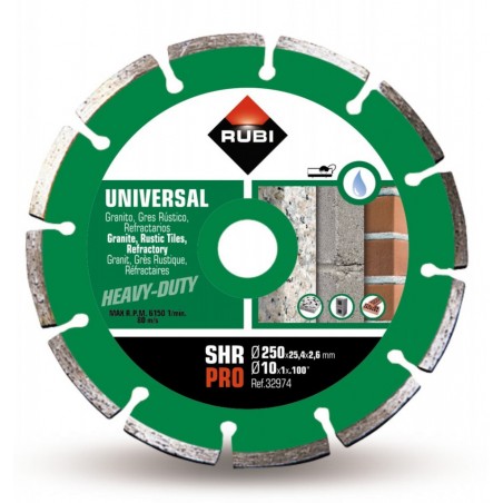Disc diamantat pt. materiale de constructii 250mm, SHR 250 Pro