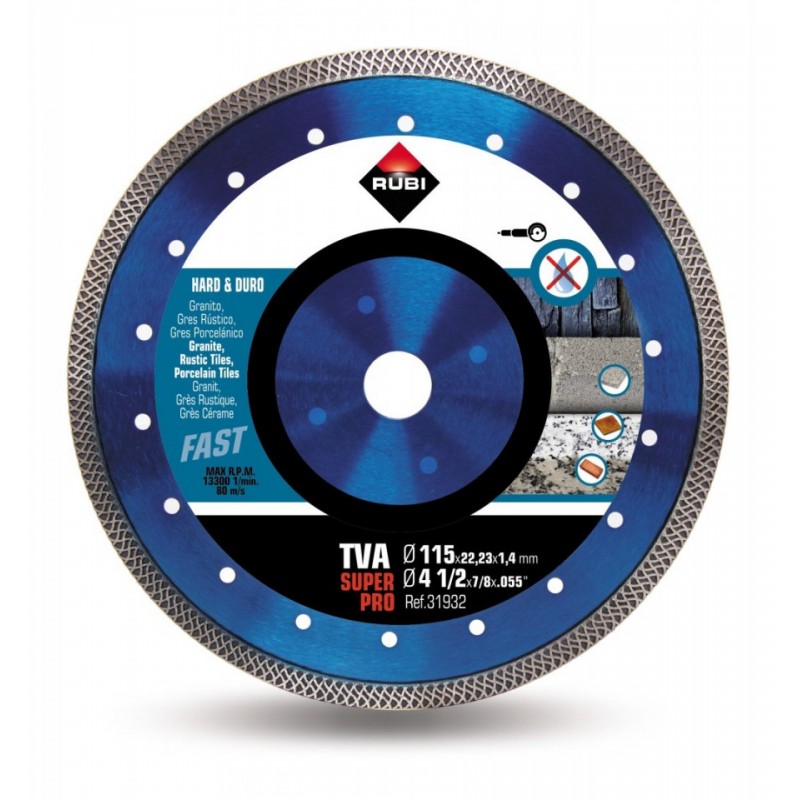 Disc diamantat pt. materiale foarte dure 115mm, TVA 115 SuperPro