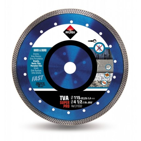 Disc diamantat pt. materiale foarte dure 115mm, TVA 115 SuperPro