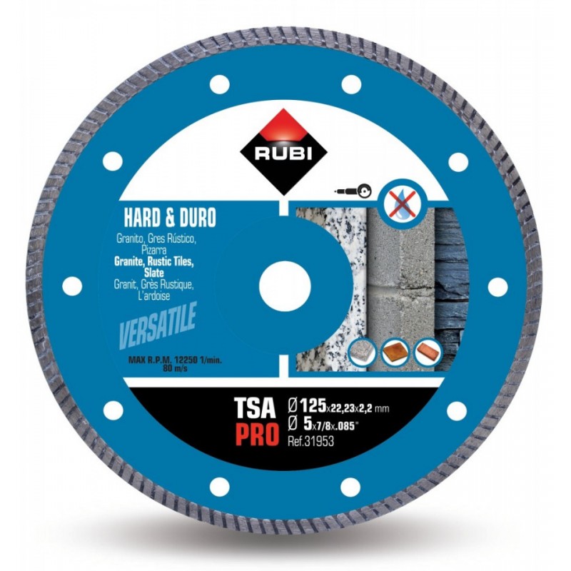 Disc diamantat pt. materiale foarte dure 125mm, TSA 125 Pro