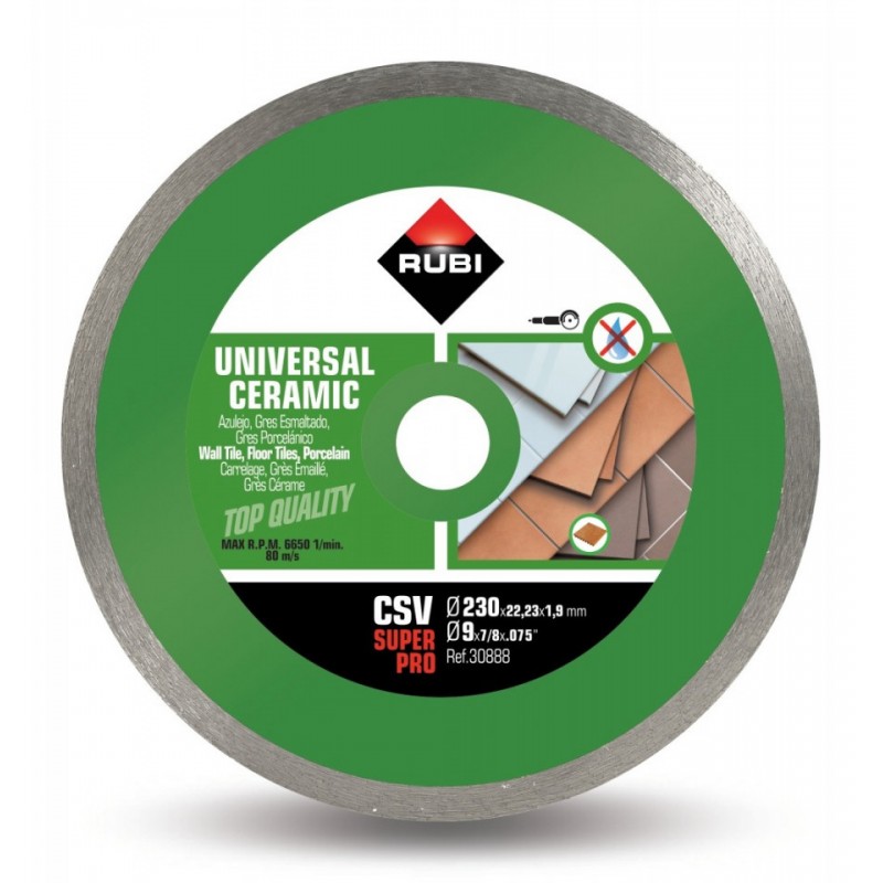Disc diamantat pt. placi ceramice 230mm, CSV 230 SuperPro