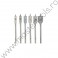 22500 VOREL Set 6 burghie plate, 10-25 mm, pentru lemn