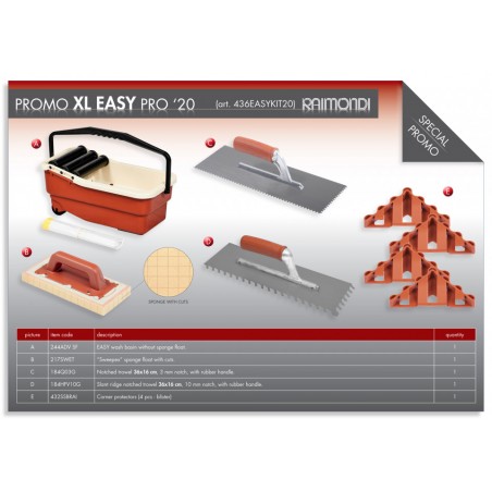 Kit Galeata Easy cu burete Sweepex si accesorii pt. curatat rosturi