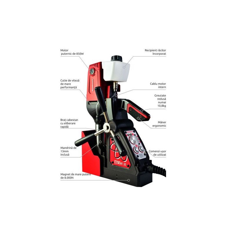 Masina de gaurit cu talpa magnetica 32mm, 850W Rotabroach-Element-30