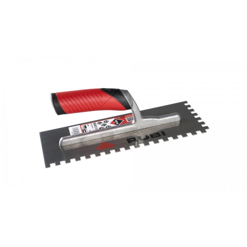 Gletiera dintata cu maner Rubiflex 28cm, 10x10mm