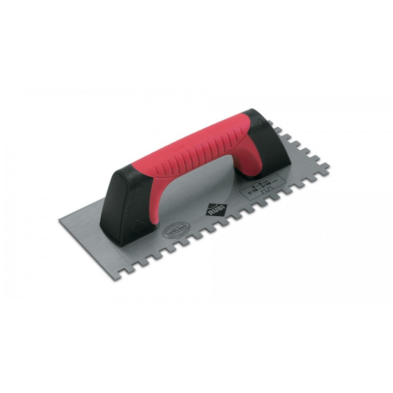 Gletiera dintata cu maner Rubiflex 28cm, 6x6mm