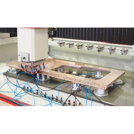 G-matic 3000, centru de lucru CNC, pentru frezare si gravare in piatra - Ghines