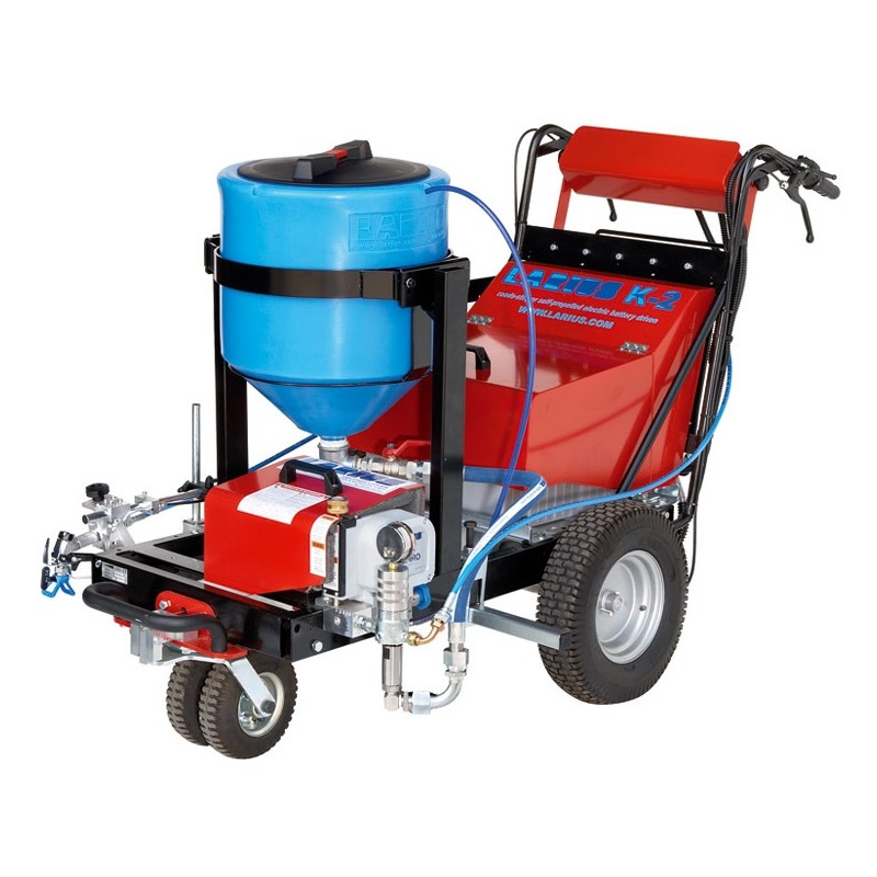 Echipament airless pentru trasat marcaje rutiere K2 ECO (autopropulsat, Gravity 50lt) - Larius
