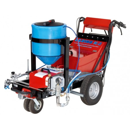 Echipament airless pentru trasat marcaje rutiere K2 ECO (autopropulsat, Gravity 50lt) - Larius