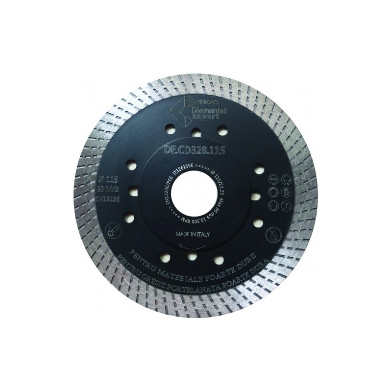 Disc DiamantatExpert pt. Portelan dur, Placi ceramice dure 115x22.2 (mm) Ultra Premium