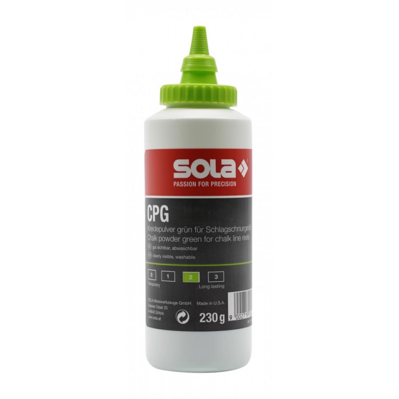 Creta de marcare pt. aparate de trasare cu sfoara, verde CPG, 230gr - Sola-66153101