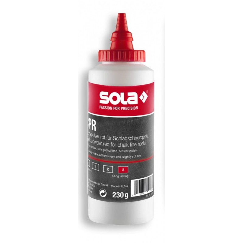 Creta de marcare pt. aparate de trasare cu sfoara, rosu CPR, 230gr - Sola-66152101