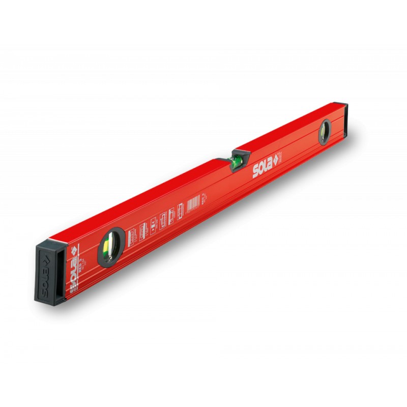 Nivelă cu bula ( Boloboc ) cu profil tubular, 80cm RED 3 80 - Sola-01215101