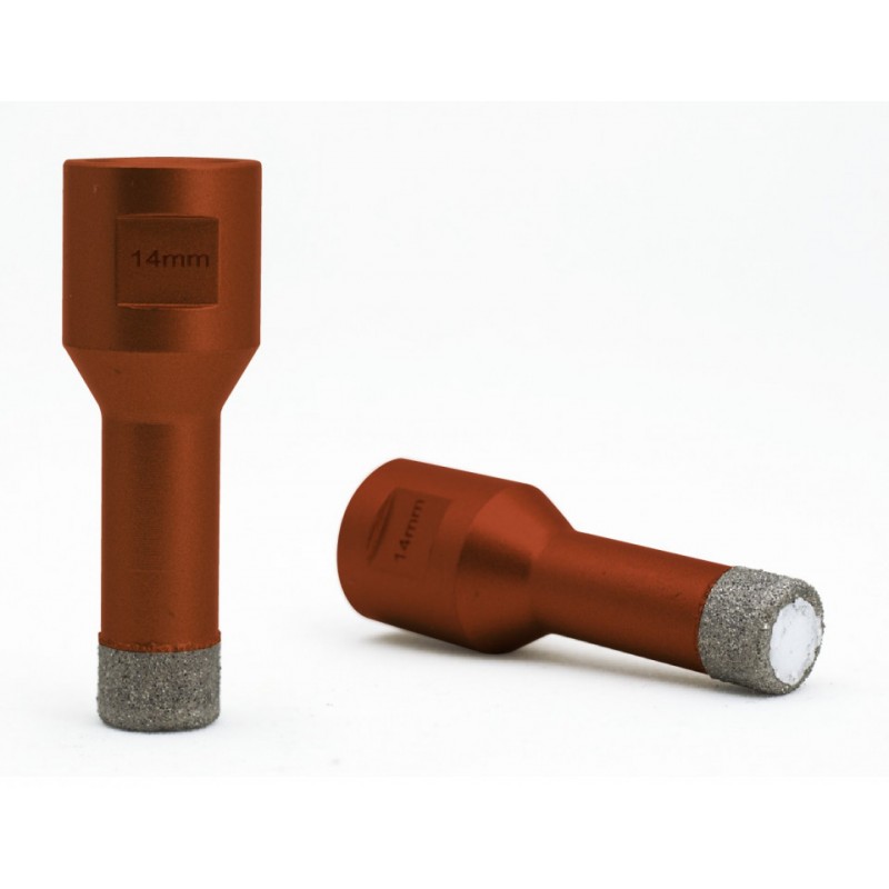 Carota diamantata pt. gresie portelanata & piatra - diam. 12mm -cu ceara- Profesional Standard