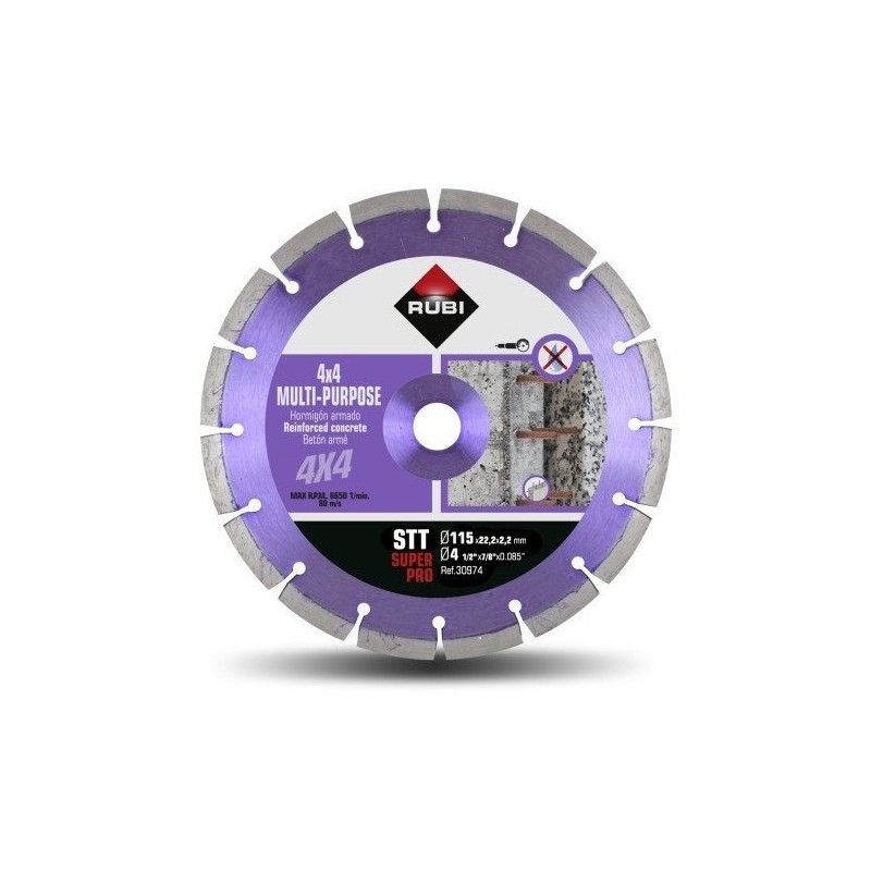 Disc diamantat multi-uz 115mm, STT 125 SuperPro