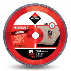 Disc diamantat pt. gresie portelanata, taieri oblice 200mm, TPI 200 SuperPro