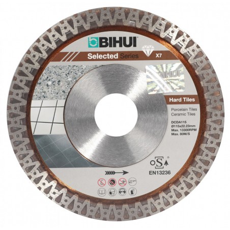 Disc Diamantat pt. Placi dure, Portelan dur, Placi ceramice 115x22.2 (mm) Super Premium