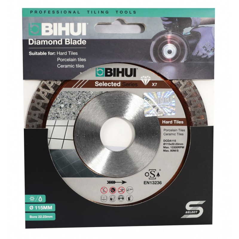 Disc Diamantat pt. Placi dure, Portelan dur, Placi ceramice 115x22.2 (mm) Super Premium