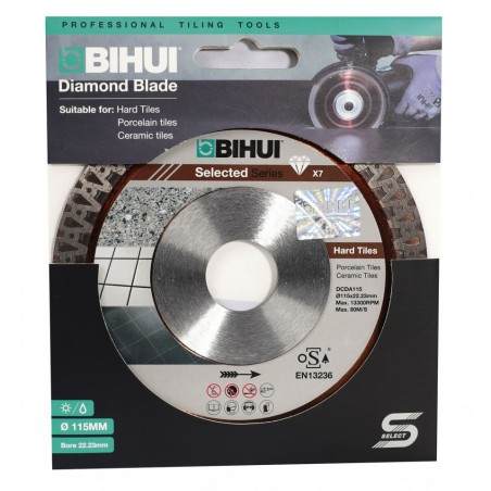 Disc Diamantat pt. Placi dure, Portelan dur, Placi ceramice 115x22.2 (mm) Super Premium