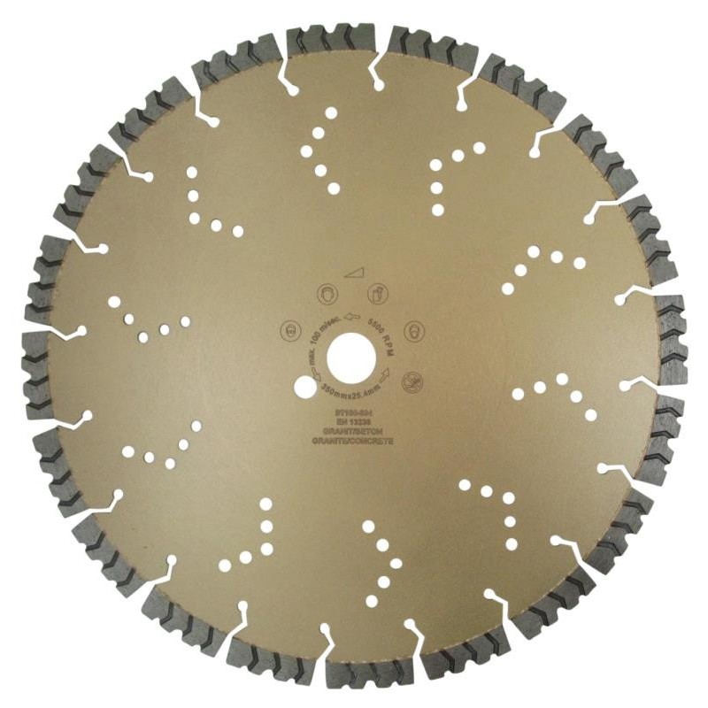 Disc DiamantatExpert pt. Beton armat extrem de dur & piatra - SHARK 350mm Super Premium