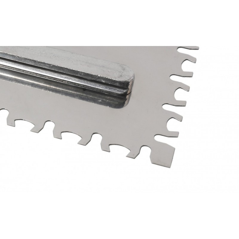 Gletiera dintata INOX 280x120mm, Tiger