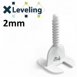 Distantiere autonivelare TWIST pt. gresie, faianta si placi - Rost de 2mm - 100 buc