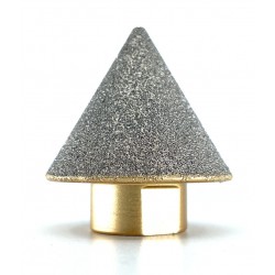 Freza diamantata conica pt. rectificari in placi ceramice, piatra, 2-38mm