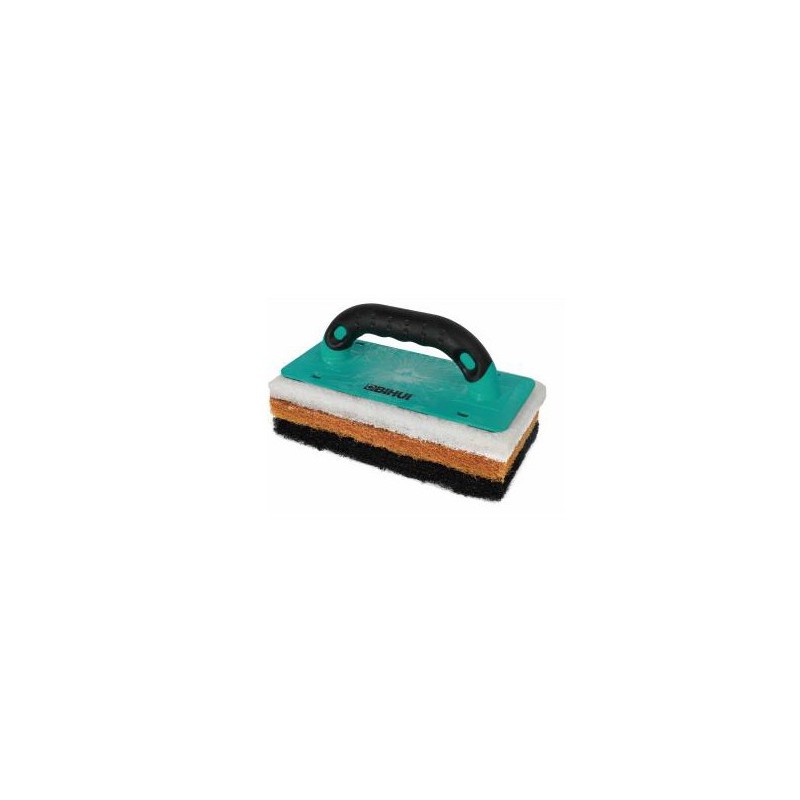 Set Dristi cu Burete / Tampon pentru curatare (1 maner, 3 baze), 250x120mm