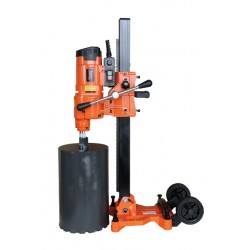 Masina de carotat industriala pt. beton armat si materiale dure Ø450mm, 5.38kW, stand reglabil la unghi inclus