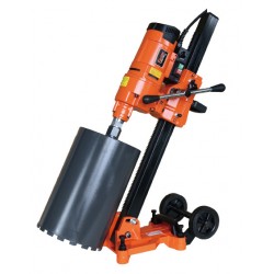 Masina de carotat industriala pt. beton armat si materiale dure Ø450mm, 5.38kW, stand reglabil la unghi inclus
