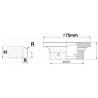 Freza Diamantata Semi-Baston Raza 10mm pt. Marmura, Granit si Gresie