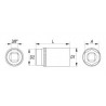 YT-3827 YATO Cheie tubulara hexagonala adanca 3/8"x13mm