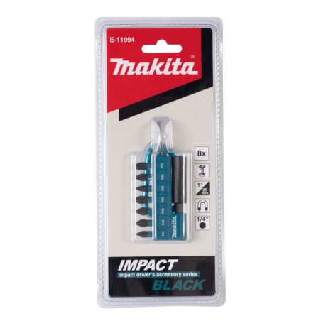 E-11994 MAKITA Set 7 biti impact black 25mm, hexagon 1/4"