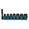 E-12289 Makita Set 7 chei tubulare de impact si adaptor, patrat 1/4"