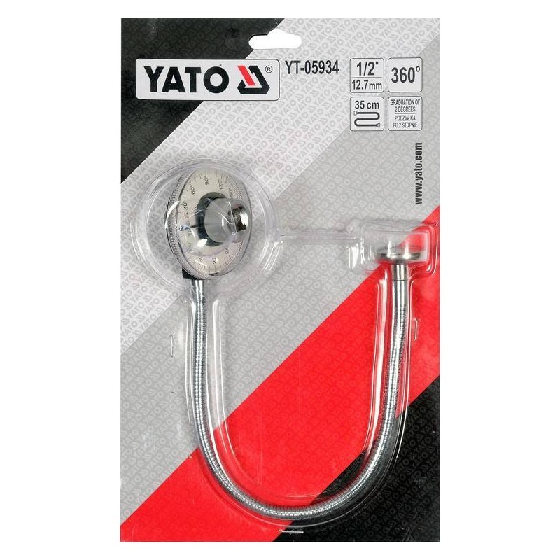 YT-05934 YATO Goniometru cu fixare prin magnet, 1/2"
