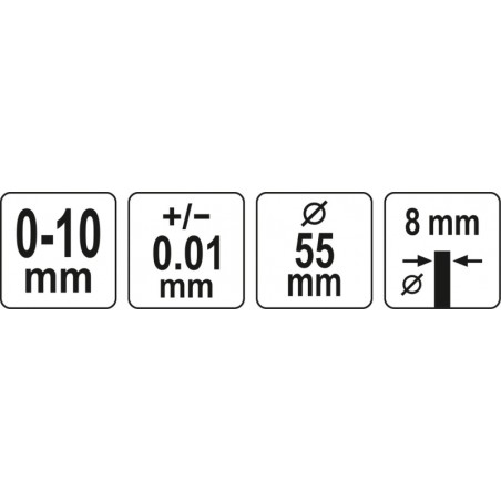 YT-72450 YATO Ceas comparator 0-10mm