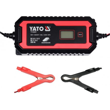 YT-83001 YATO Redresor cu display LCD, gama 6V/2A, 12V/8A