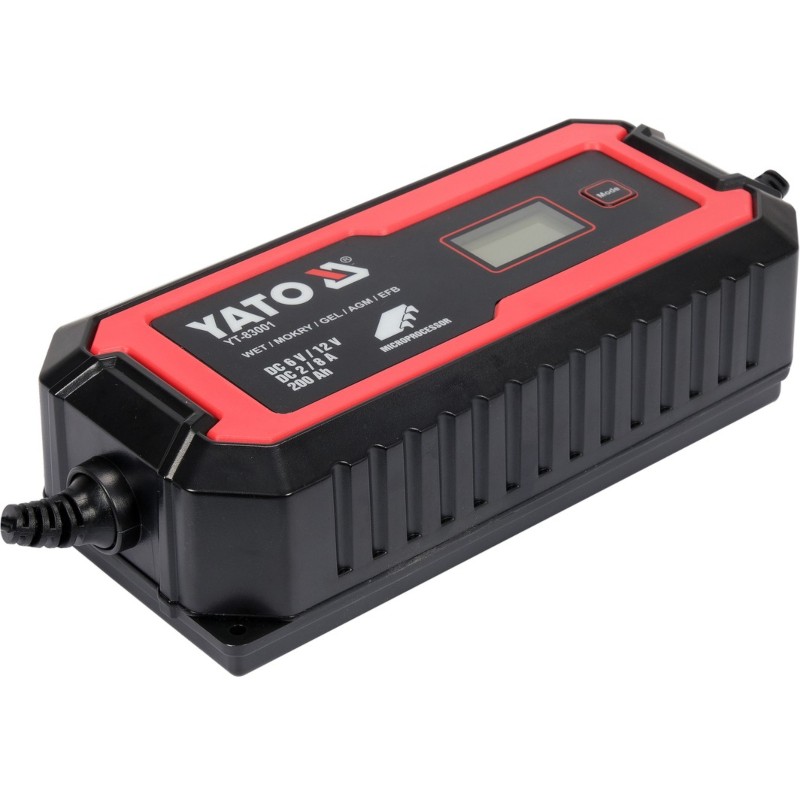 YT-83001 YATO Redresor cu display LCD, gama 6V/2A, 12V/8A