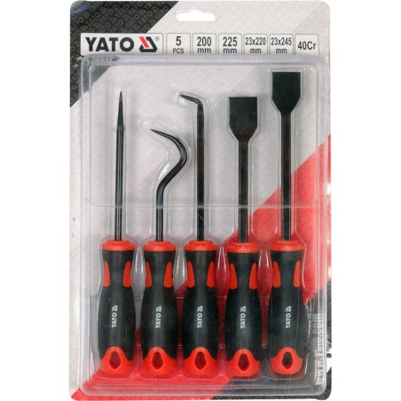 YT-08422 YATO Set 5 carlige si raclete pentru extras garnituri