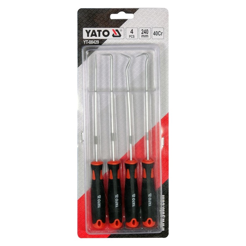 YT-08429 YATO Set 4 carlige pentru extras garnituri