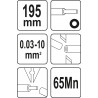 YT-22753 YATO Decablator automat 0.03-10mm2