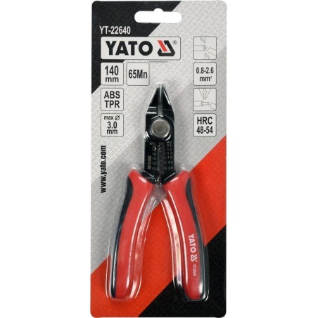 YT-22640 YATO Cleste pentru taiere si decablare 140mm, 0.8-2.6mm2