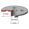 164379-4 MAKITA Ghidaj sablon freze lemn, 9.5 x 7.7 x 11.5 mm