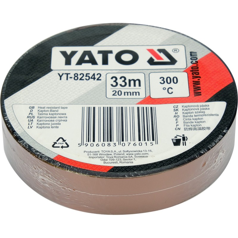 YT-82542 YATO Banda de poliamida 20mm, lungime 33m