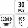 YT-81440 YATO Set 30 mansoane termocontractabile 0.25-0.34mm2